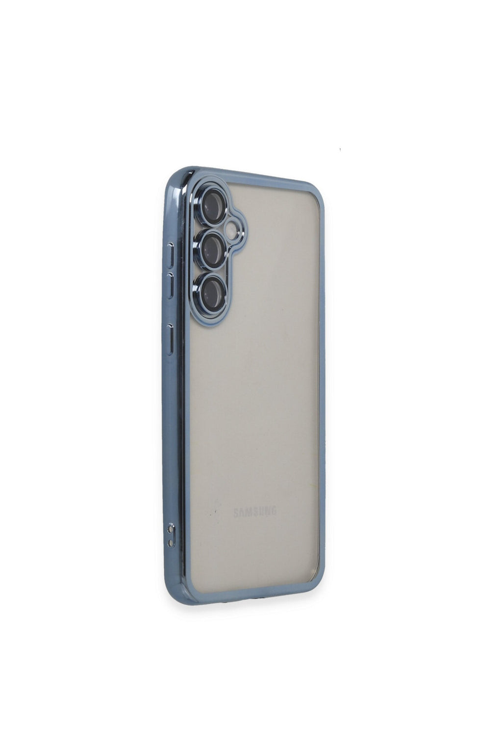 Samsung Galaxy S23 FE Uyumlu Kılıf Lensli Silikon - Açık Mavi