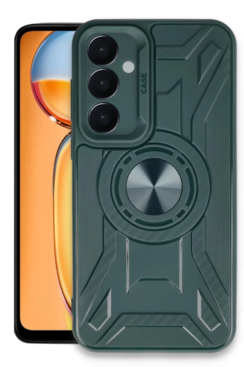 Samsung Galaxy A35 5G Uyumlu Kılıf Lincoln Silikon - Koyu Yeşil