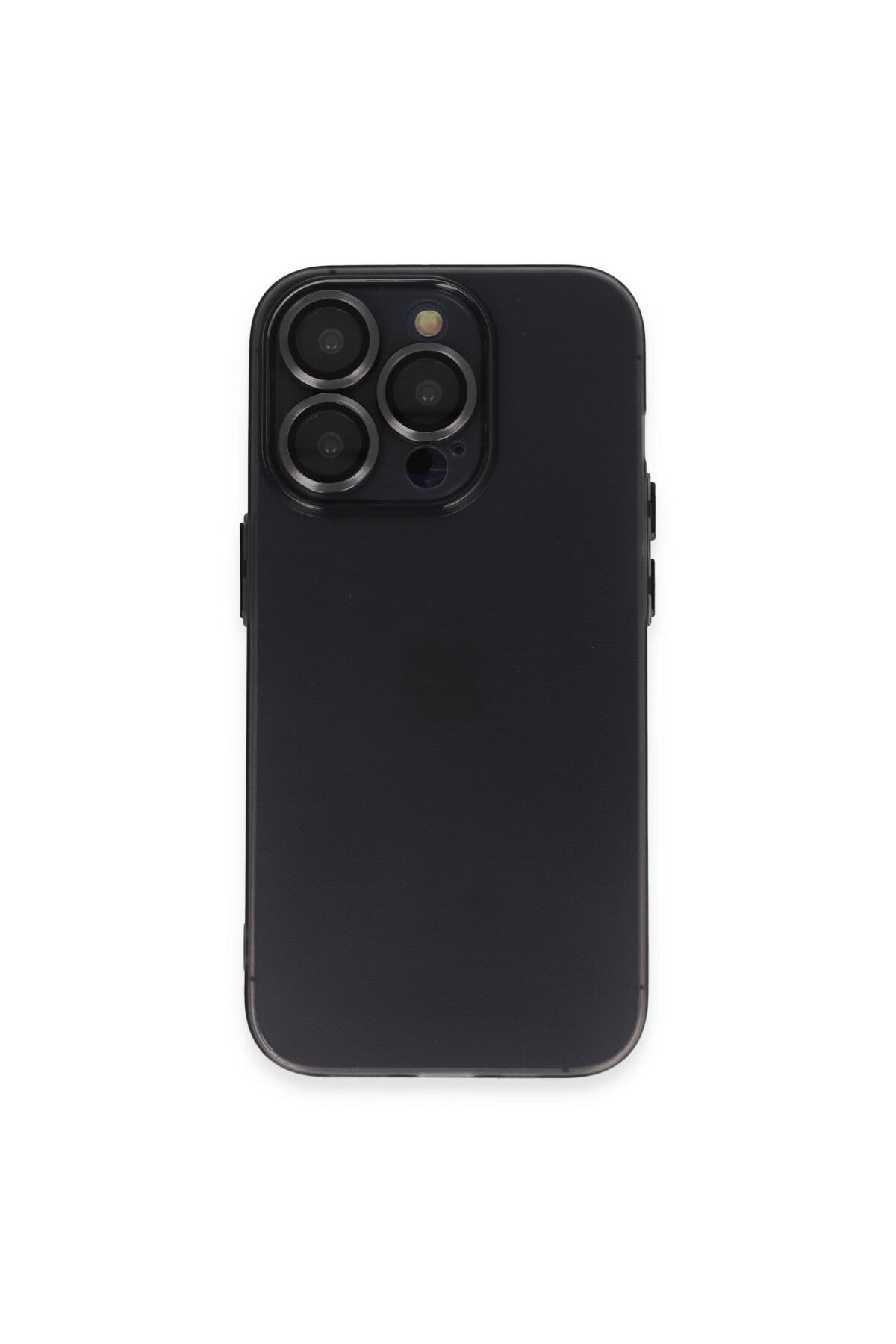 Apple iPhone 13 Pro Max Uyumlu Kılıf Luko Lens Silikon - Siyah