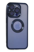 Apple iPhone 15 Pro Max Uyumlu Kılıf Slot Silikon - Lacivert