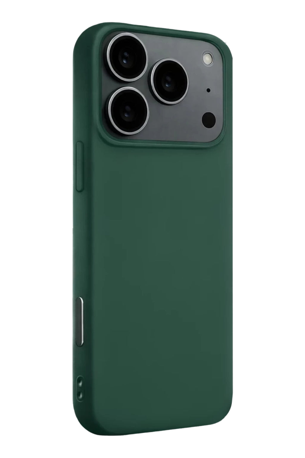 Apple iPhone 17 Pro Max Uyumlu Nano içi Kadife Silikon - Koyu Yeşil