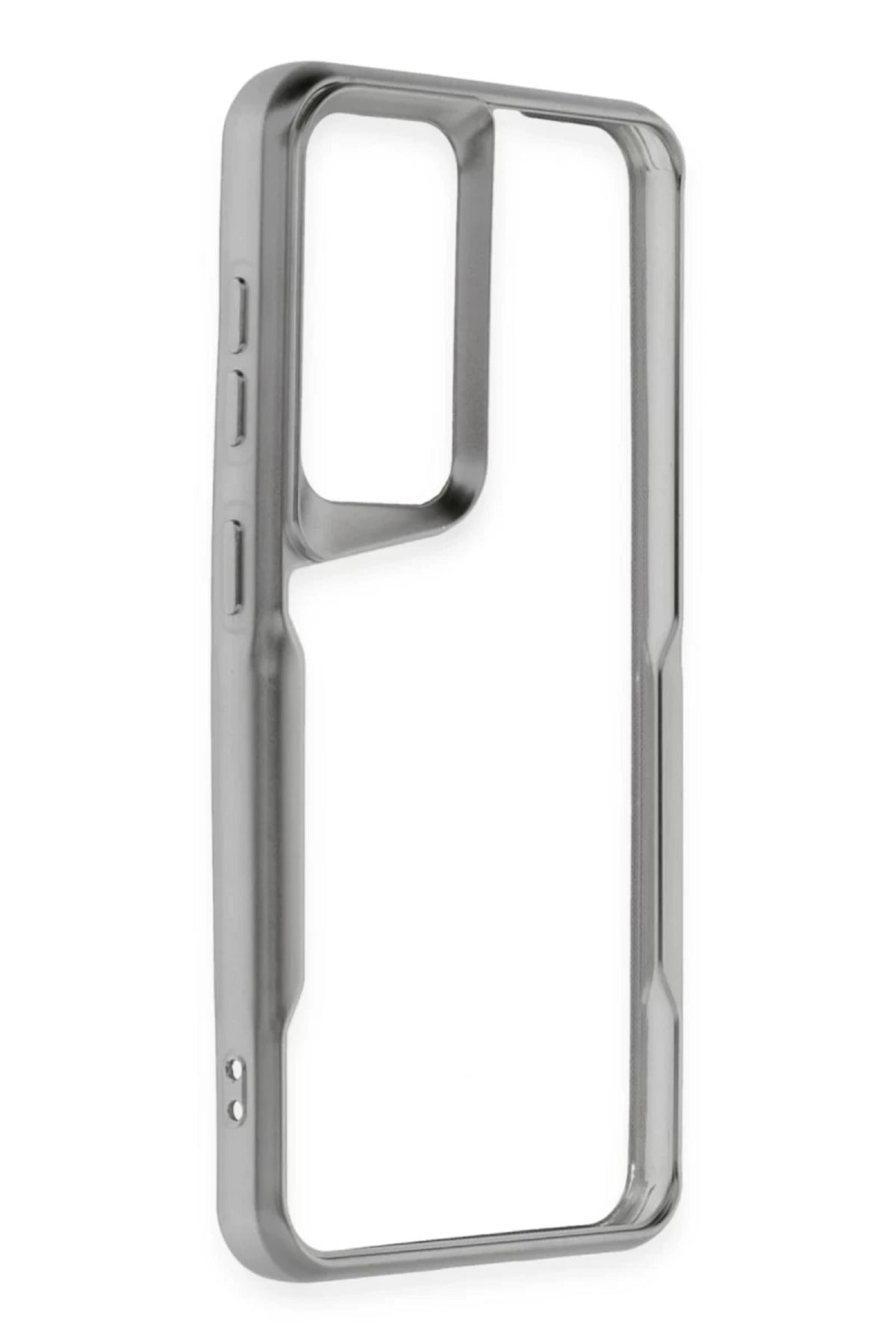 Samsung Galaxy S24 Uyumlu Kılıf Boyi Silikon Kapak - Gümüş