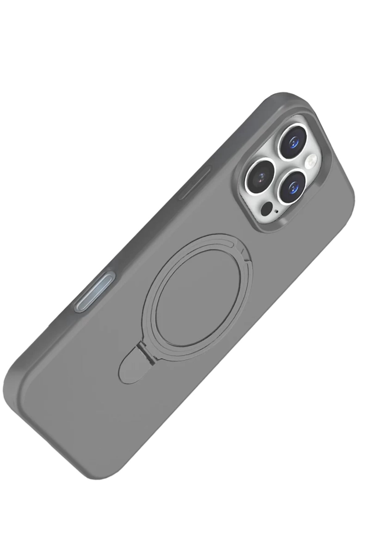 Apple iPhone 16 Pro Max Uyumlu Regal Magsafe Standlı Kapak - Titan Gri