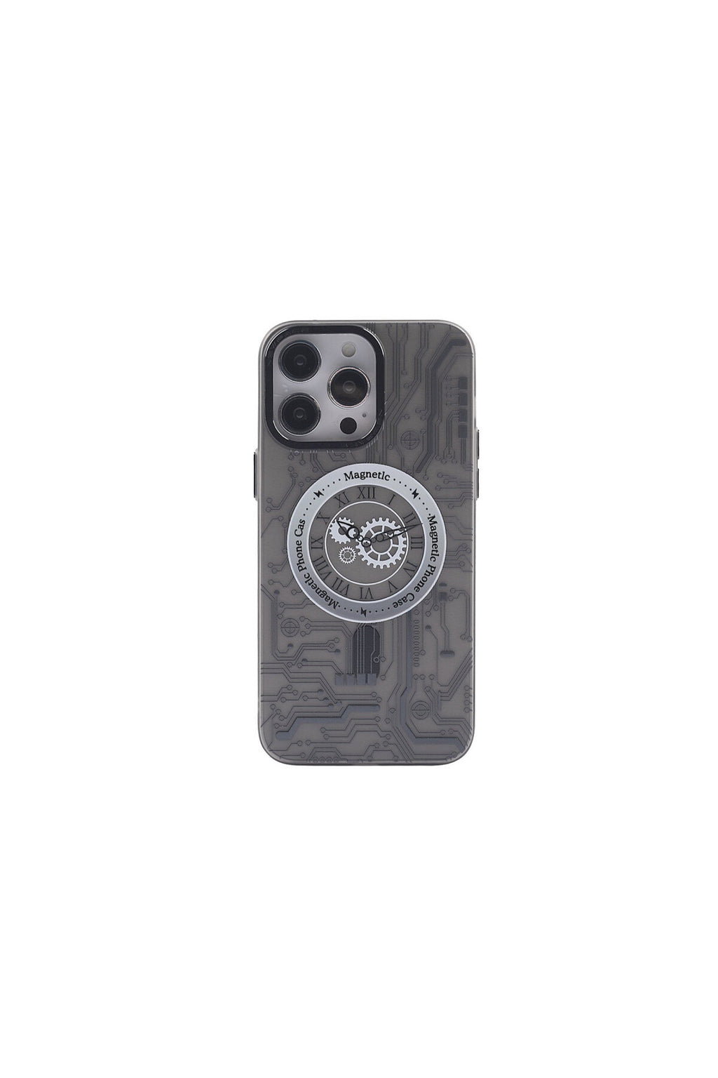 Apple iPhone 14 Pro Max Uyumlu Kılıf Apollo Magneticsafe Desenli Kapak - Apollo Siyah - 1