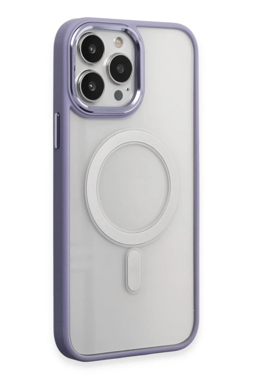 Apple iPhone 15 Pro Uyumlu Kılıf Room Magneticsafe Silikon - Lila