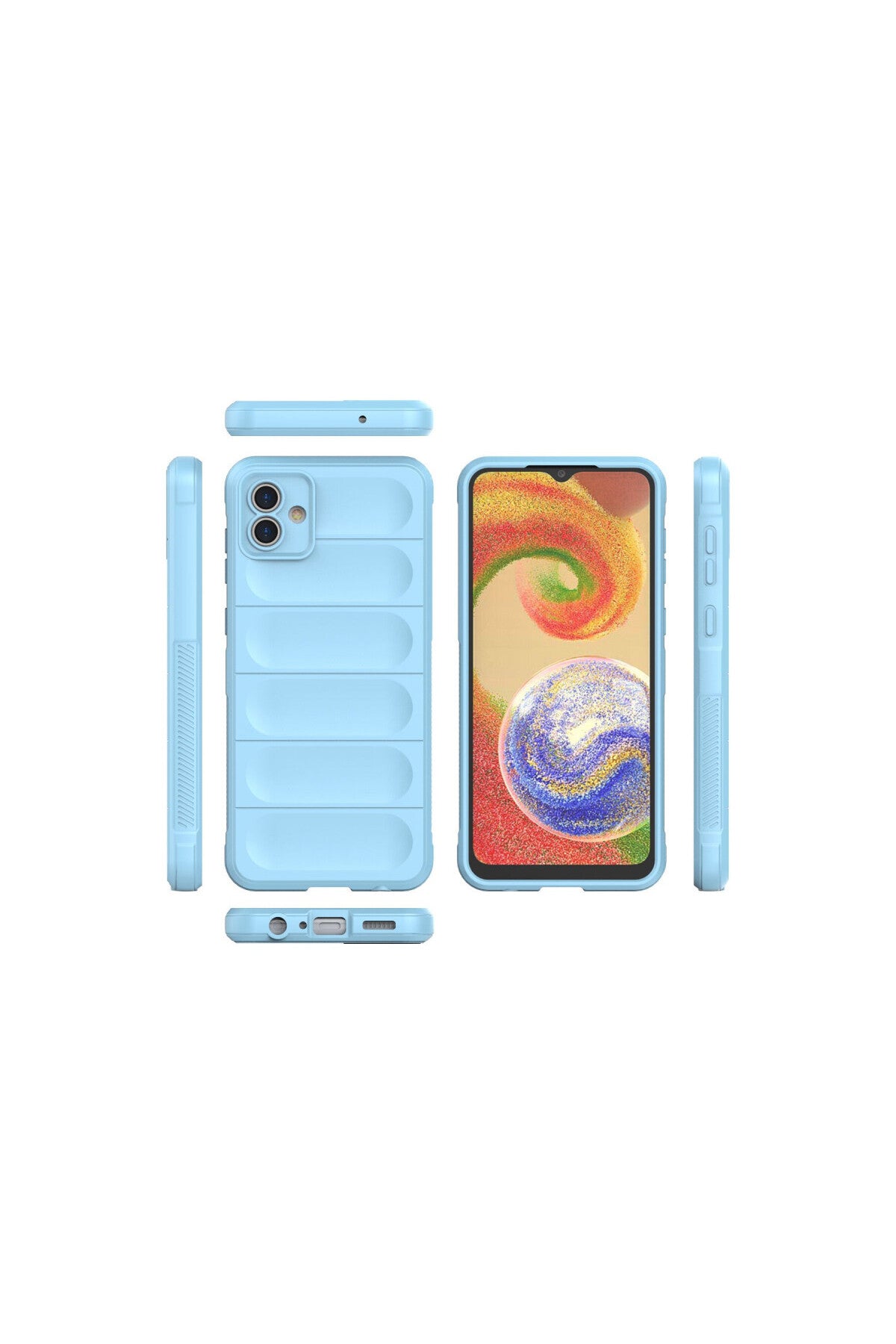 Samsung Galaxy A04 Uyumlu Kılıf Optimum Silikon - Sky Blue