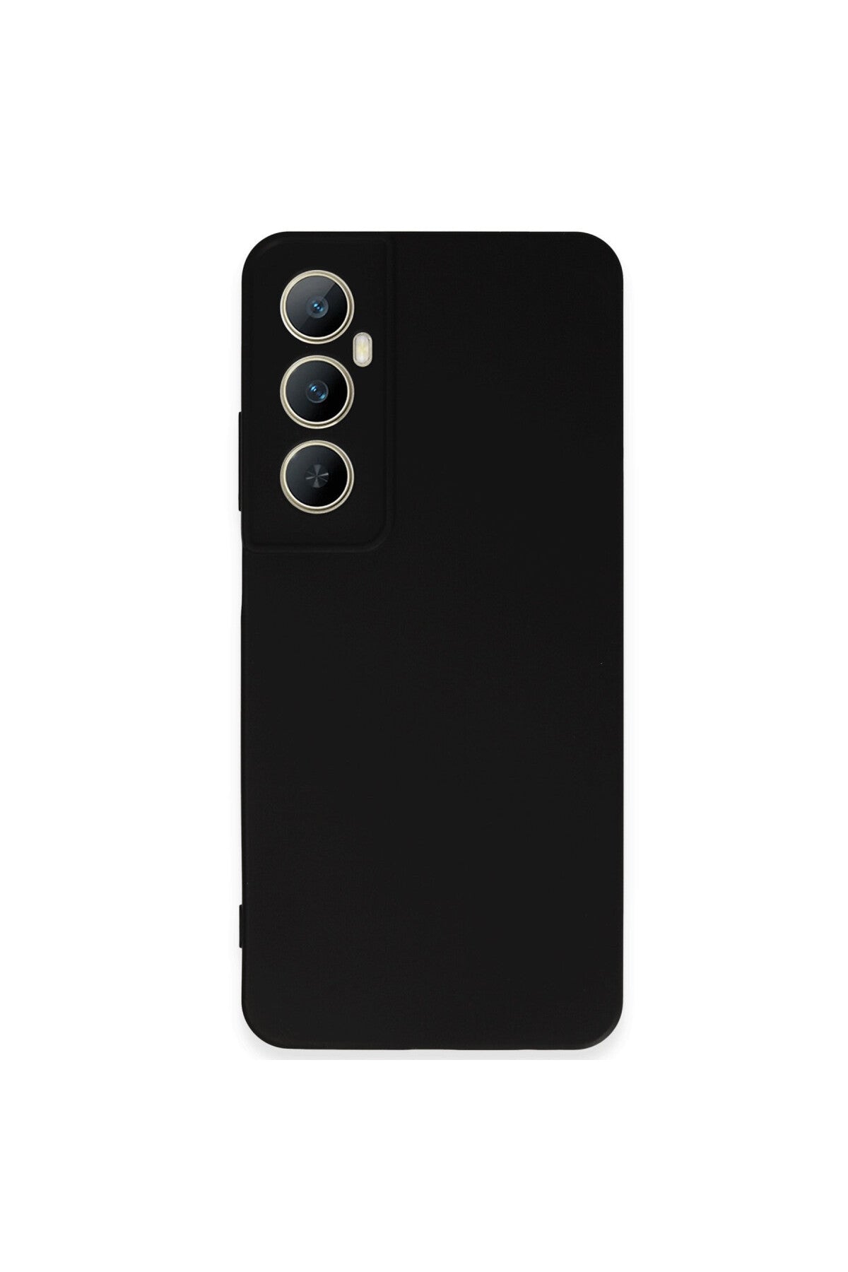 Realme C65 Uyumlu Kılıf First Silikon - Siyah
