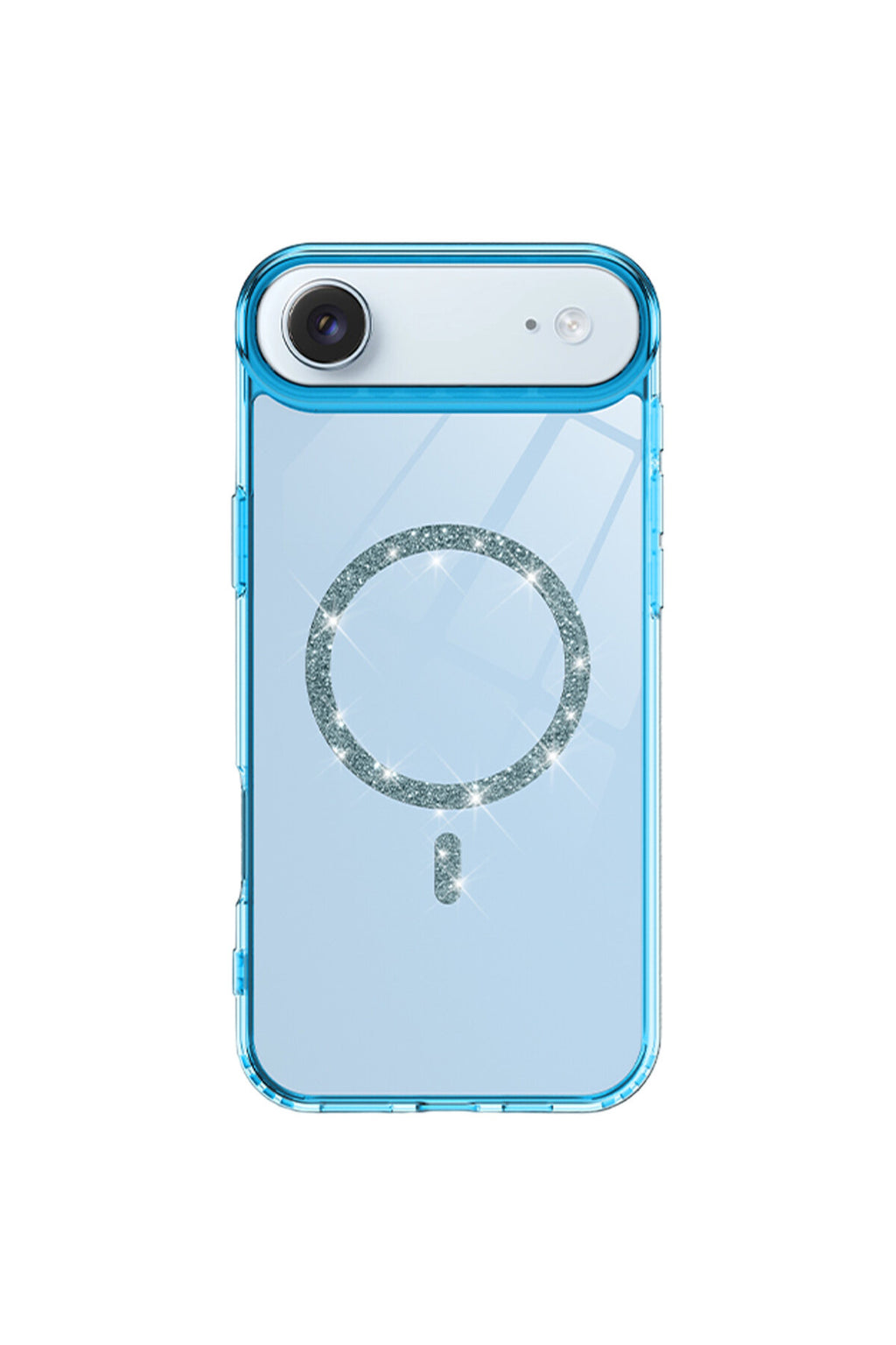 Apple iPhone 17 Air Uyumlu Live Diamond Magsafe Kapak - Mavi
