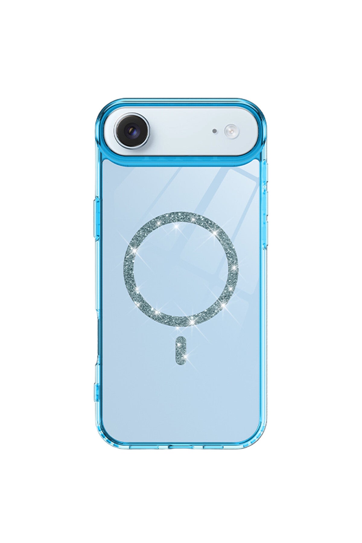 Apple iPhone 17 Air Uyumlu Live Diamond Magsafe Kapak - Mavi