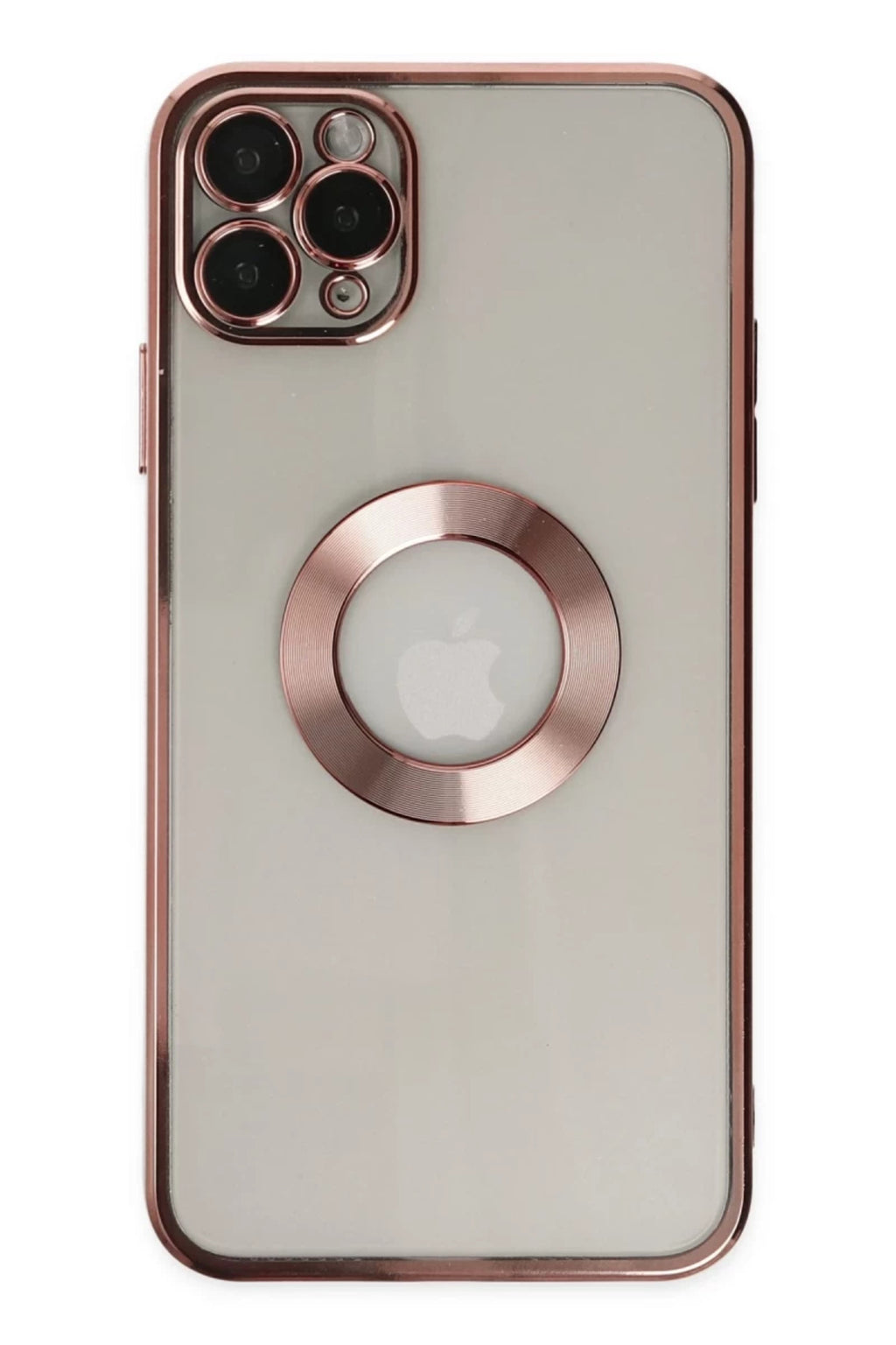 Apple iPhone 11 Pro Uyumlu Kılıf Slot Silikon - Rose Gold