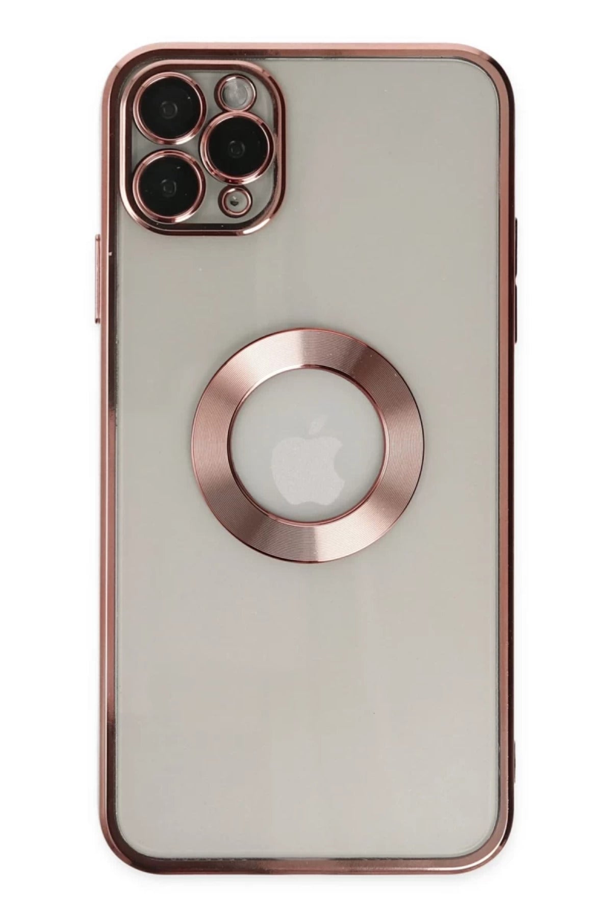 Apple iPhone 11 Pro Uyumlu Kılıf Slot Silikon - Rose Gold