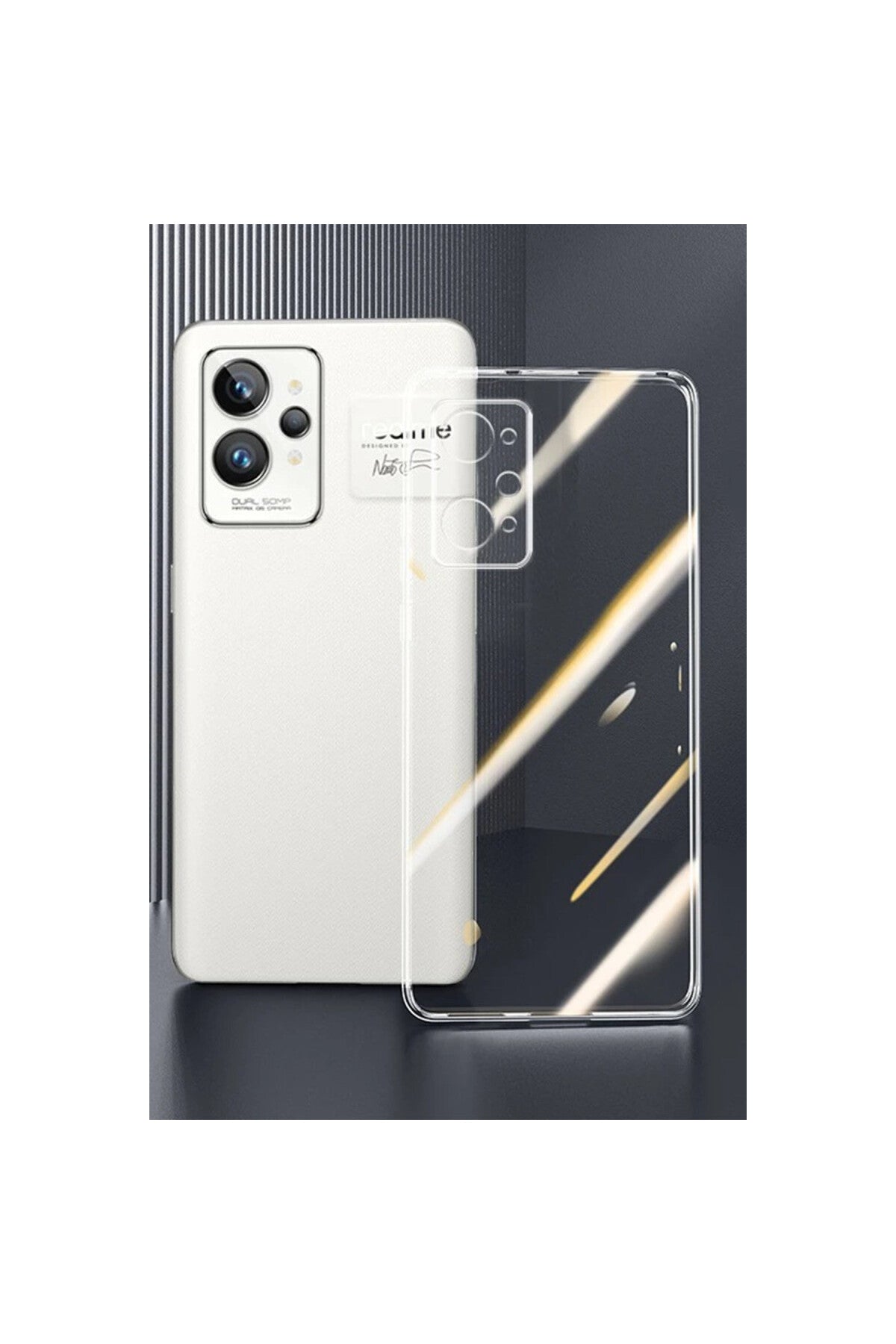Realme GT2 Pro 5G Uyumlu Kılıf Lüx Şeffaf Silikon