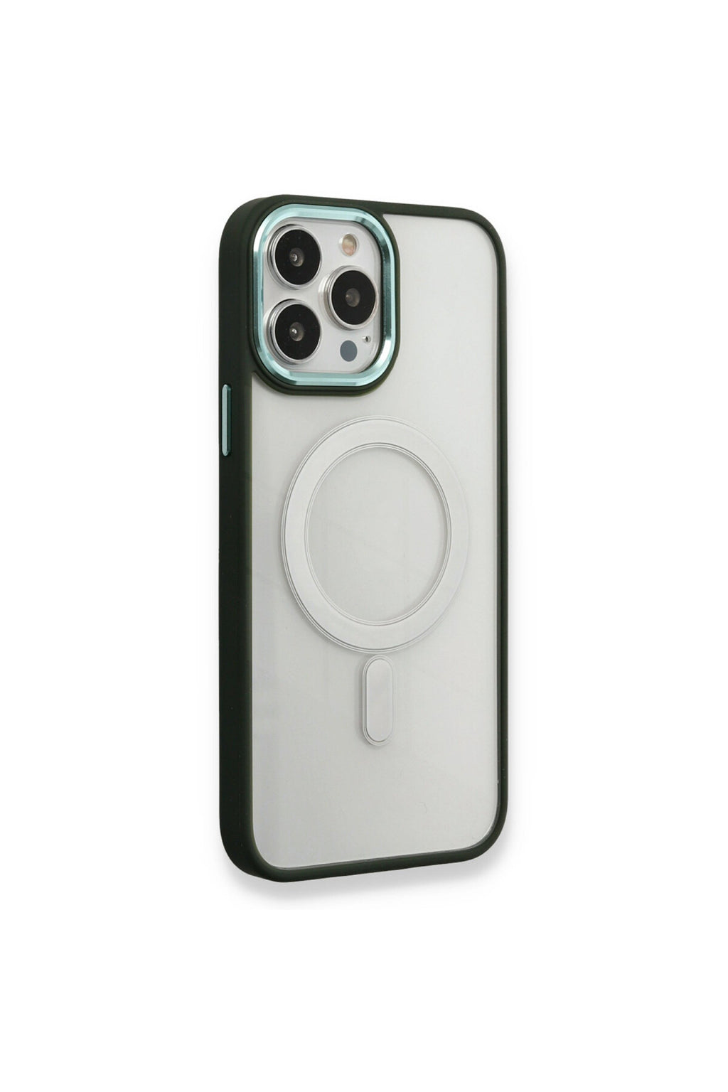 Apple iPhone 14 Pro Uyumlu Kılıf Room Magneticsafe Silikon - Köknar Yeşili