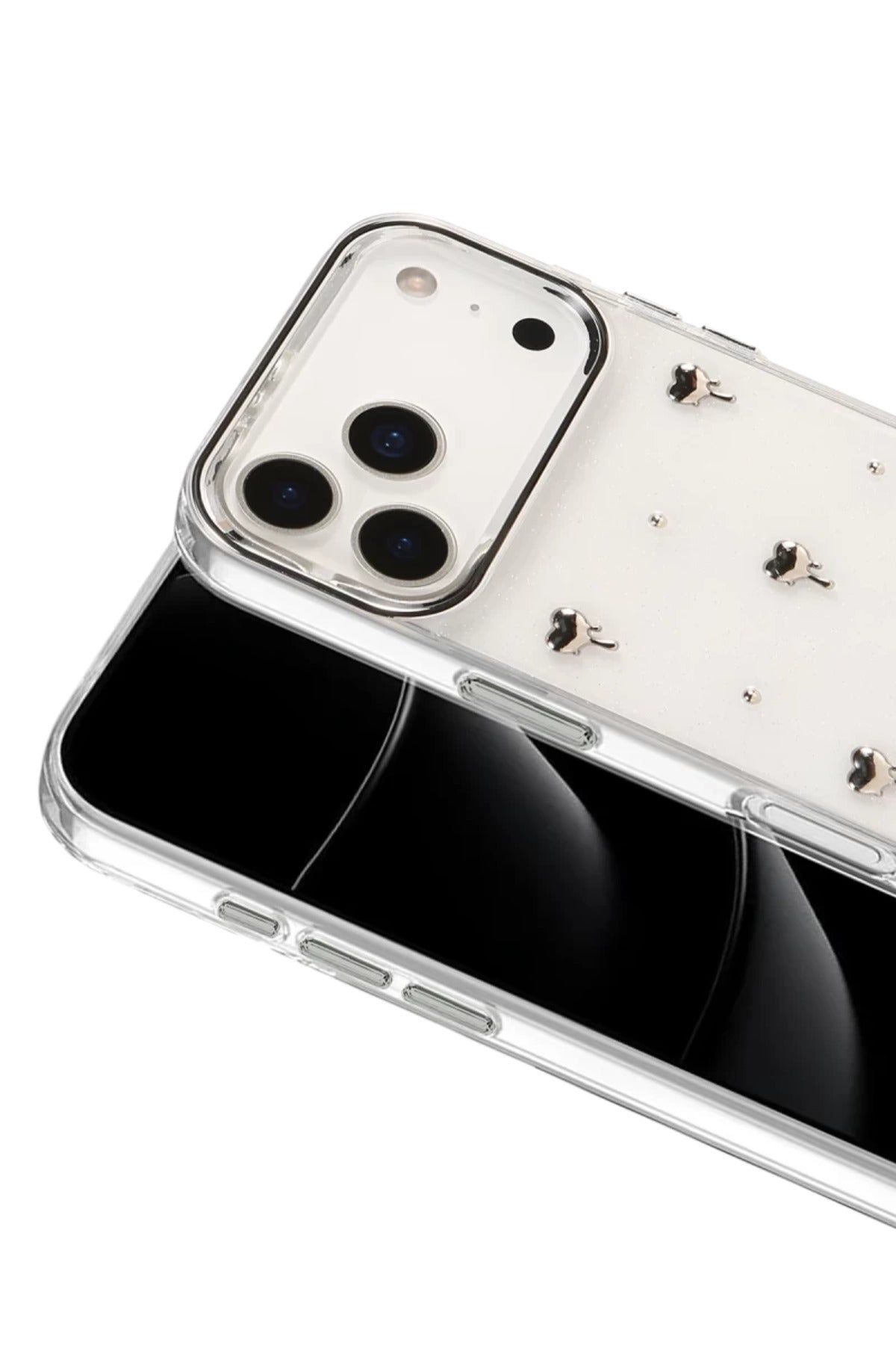 Apple iPhone 17 Pro Uyumlu Fiyonk Desenli Kapak - Desen 1