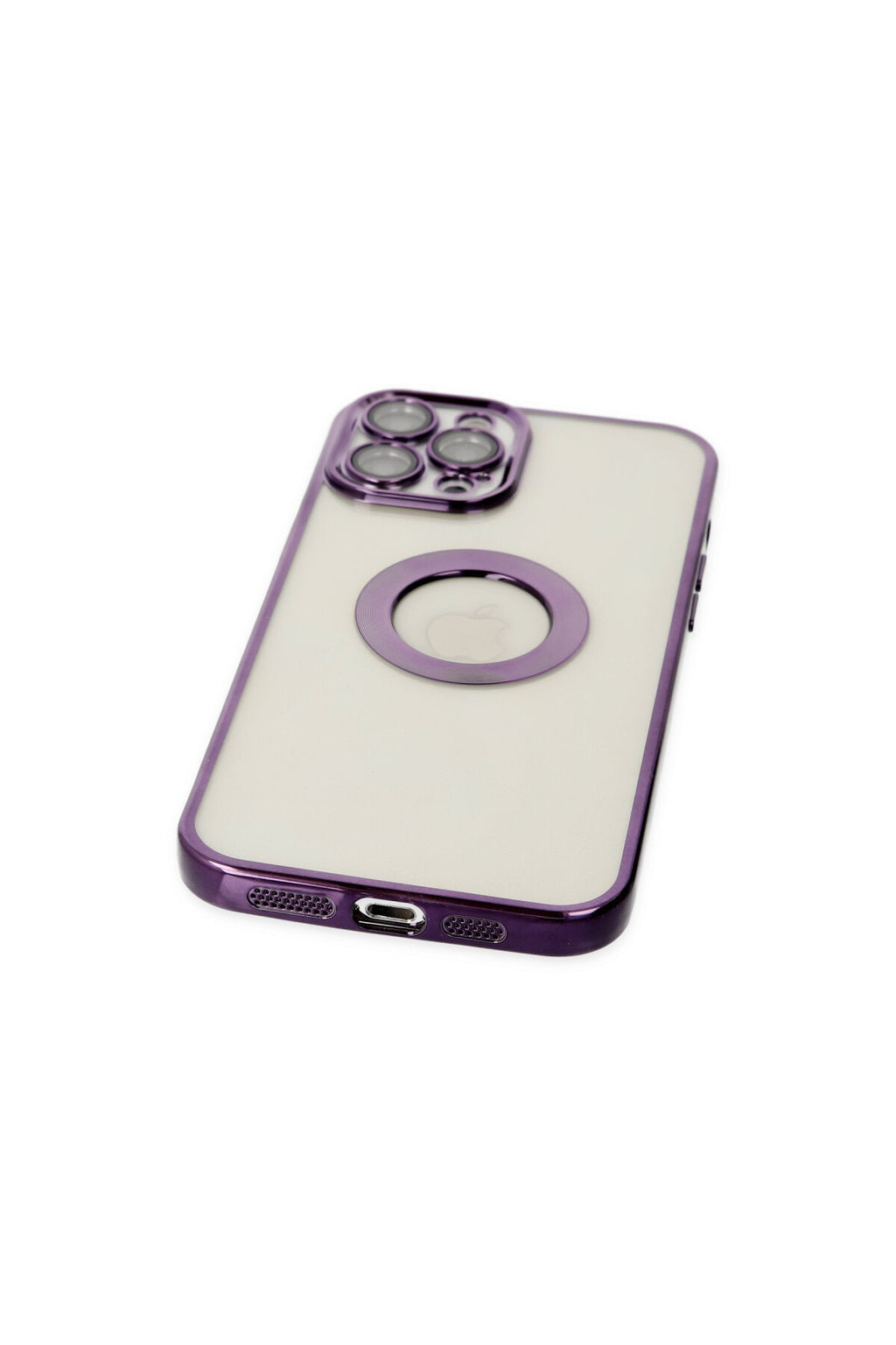 Apple iPhone 12 Pro Uyumlu Kılıf Slot Silikon - Mor