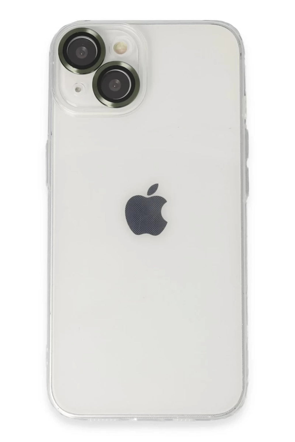 Apple iPhone 14 Uyumlu Kılıf Luko Lens Silikon - Yeşil