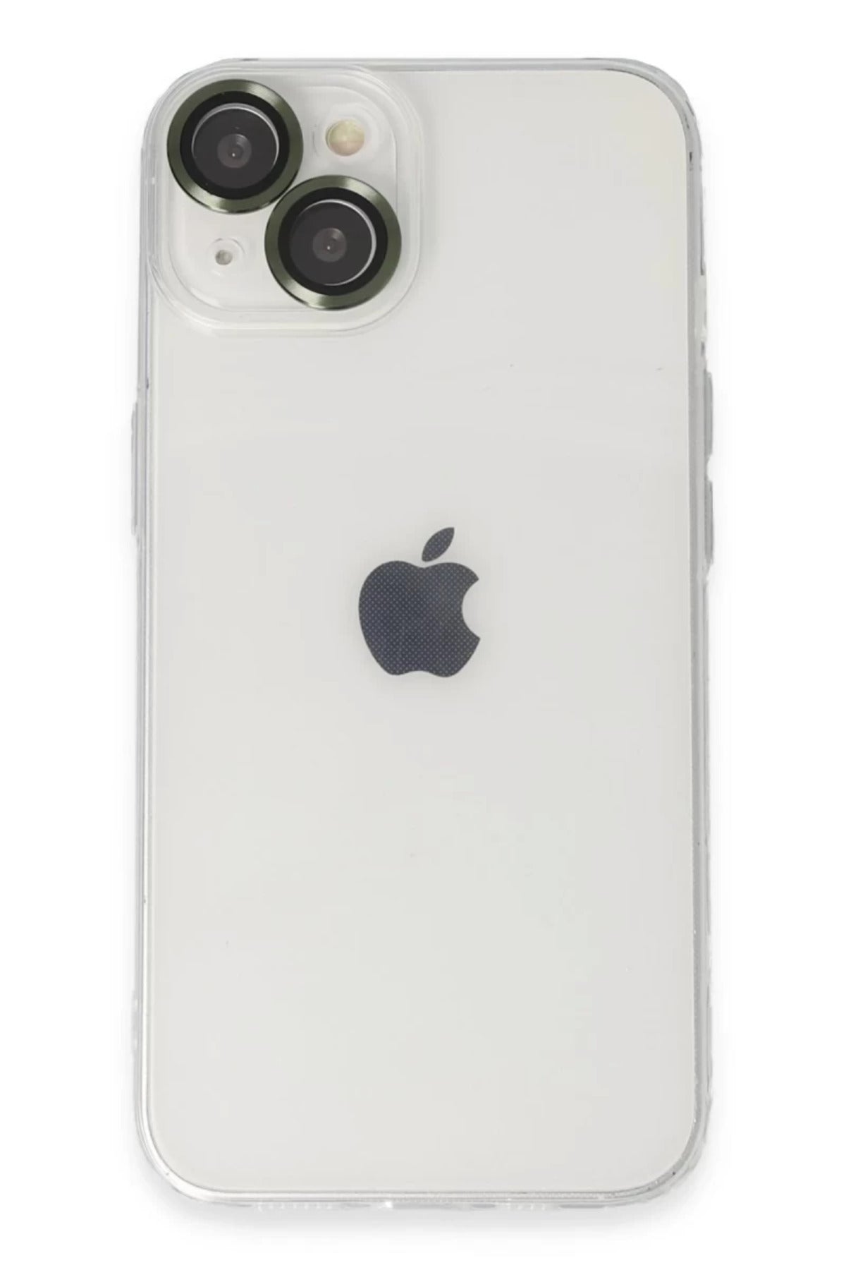 Apple iPhone 14 Uyumlu Kılıf Luko Lens Silikon - Yeşil