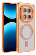 Xiaomi Redmi Note 15 4G Uyumlu Joke Simli Magneticsafe Kılıf - Turuncu