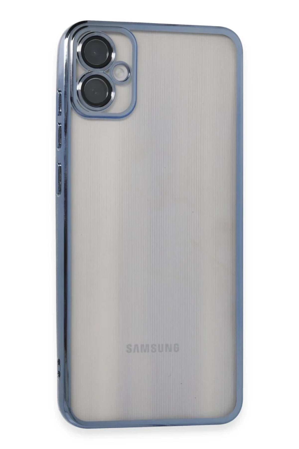 Samsung Galaxy A05 Uyumlu Kılıf Lensli Silikon - Lacivert
