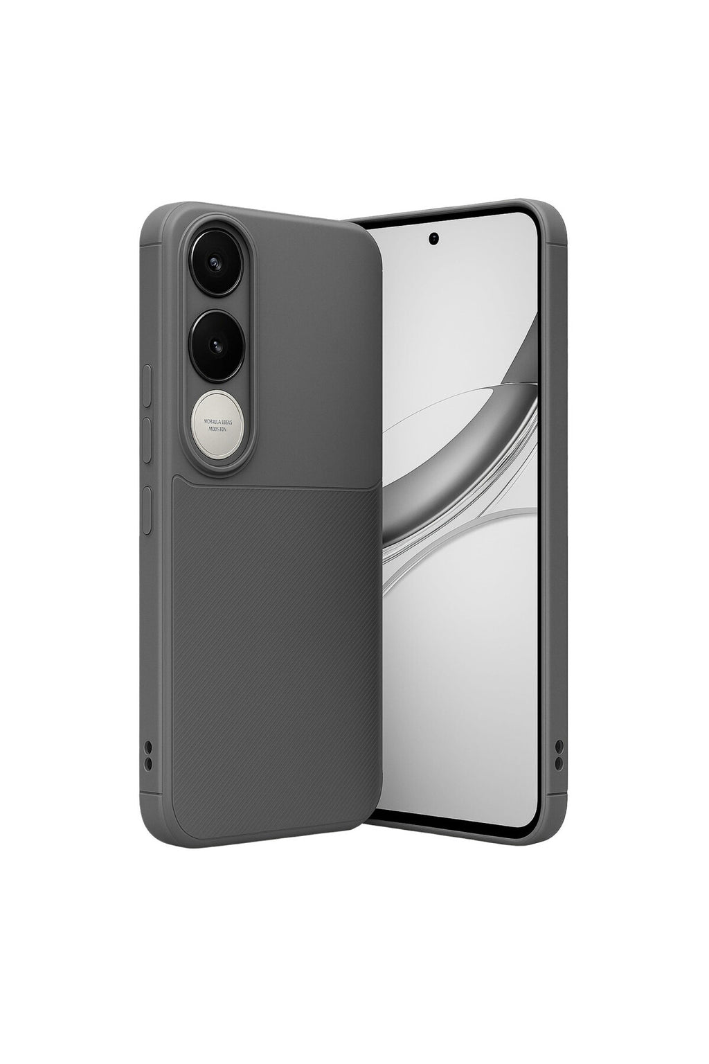 Vivo V50 Lite 4G Uyumlu Auto Focus Karbon Kapak - Gri