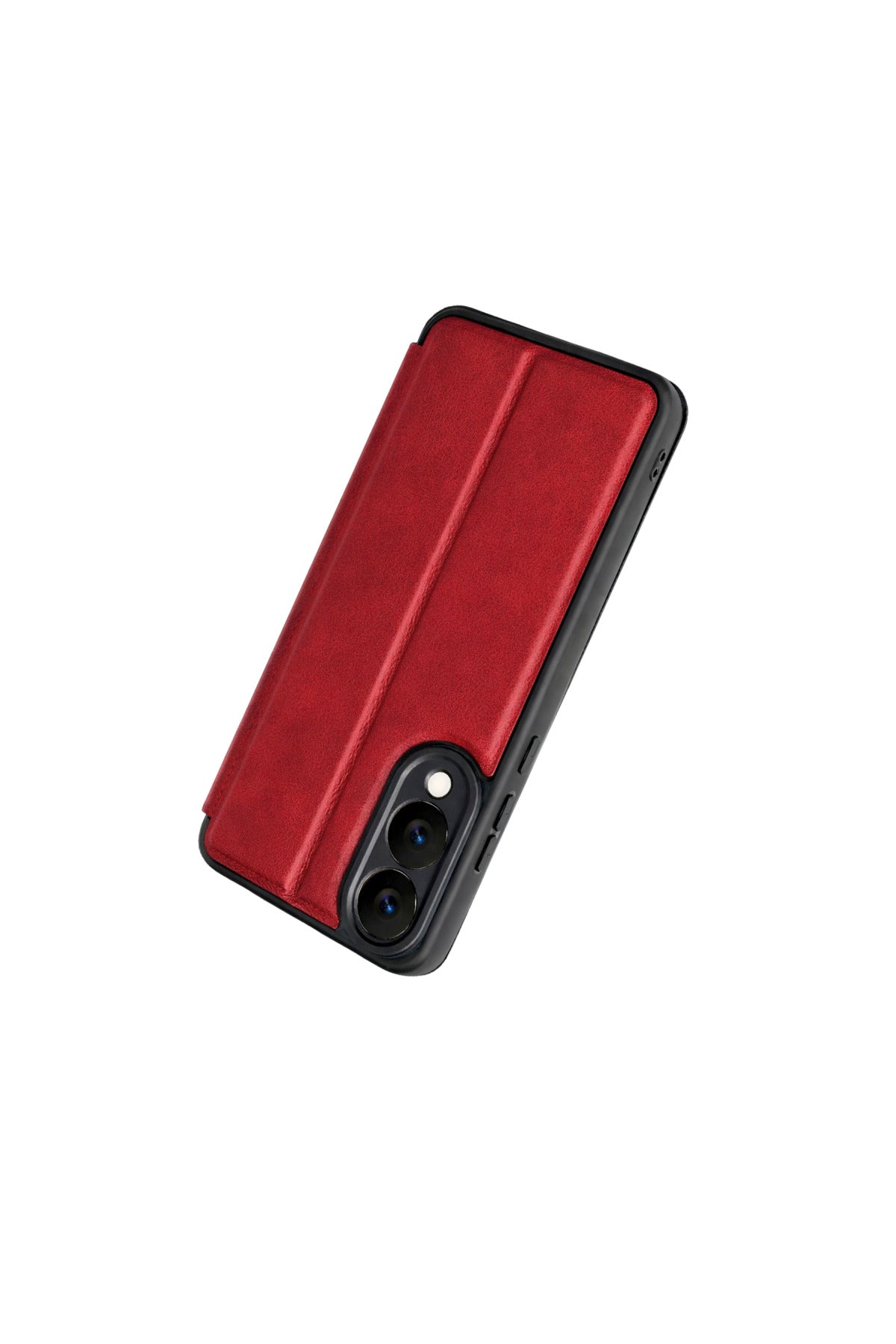 Samsung Galaxy S25 Uyumlu Edge Flip Cover - Kırmızı