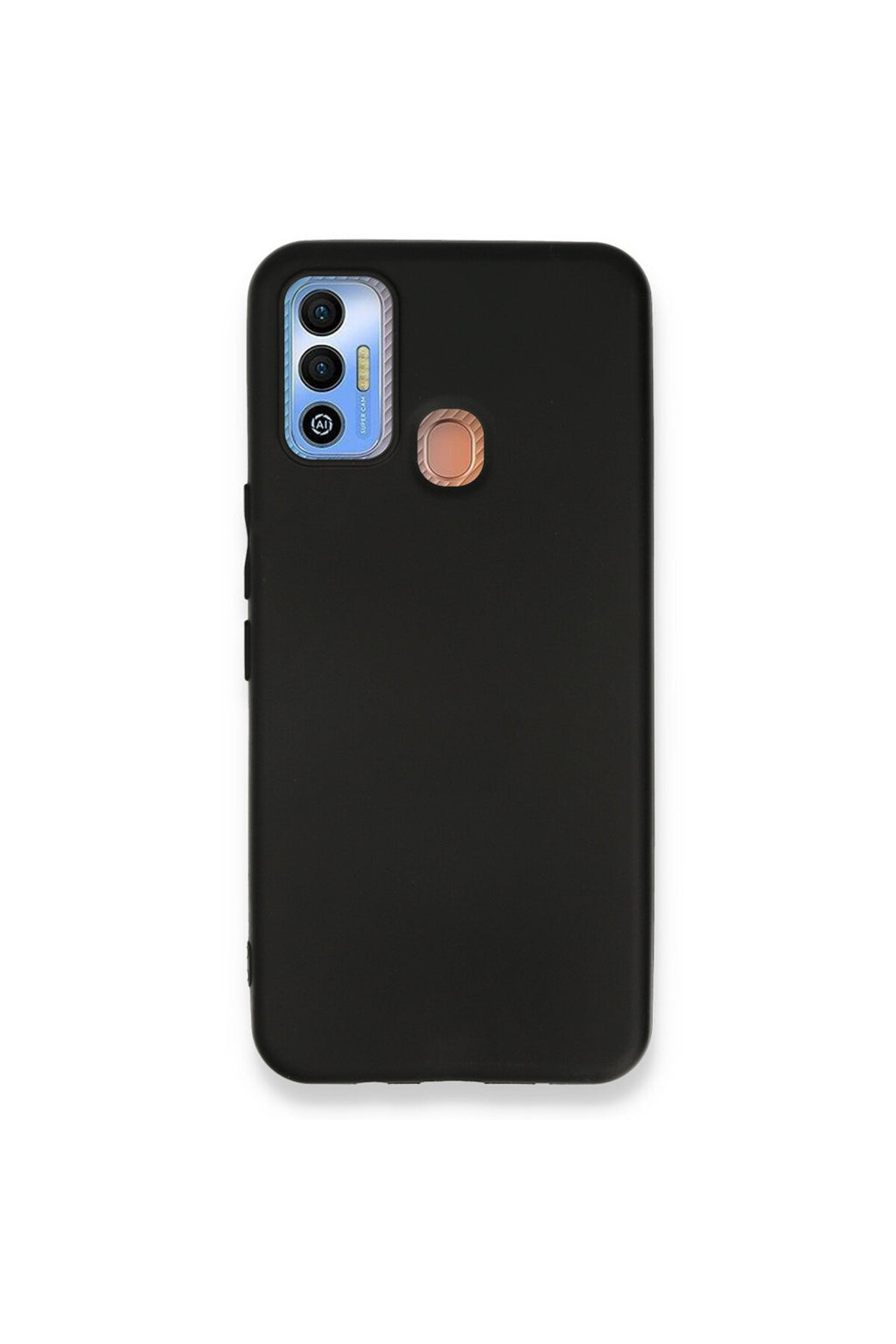 Tecno Spark 7T Uyumlu Kılıf First Silikon - Siyah
