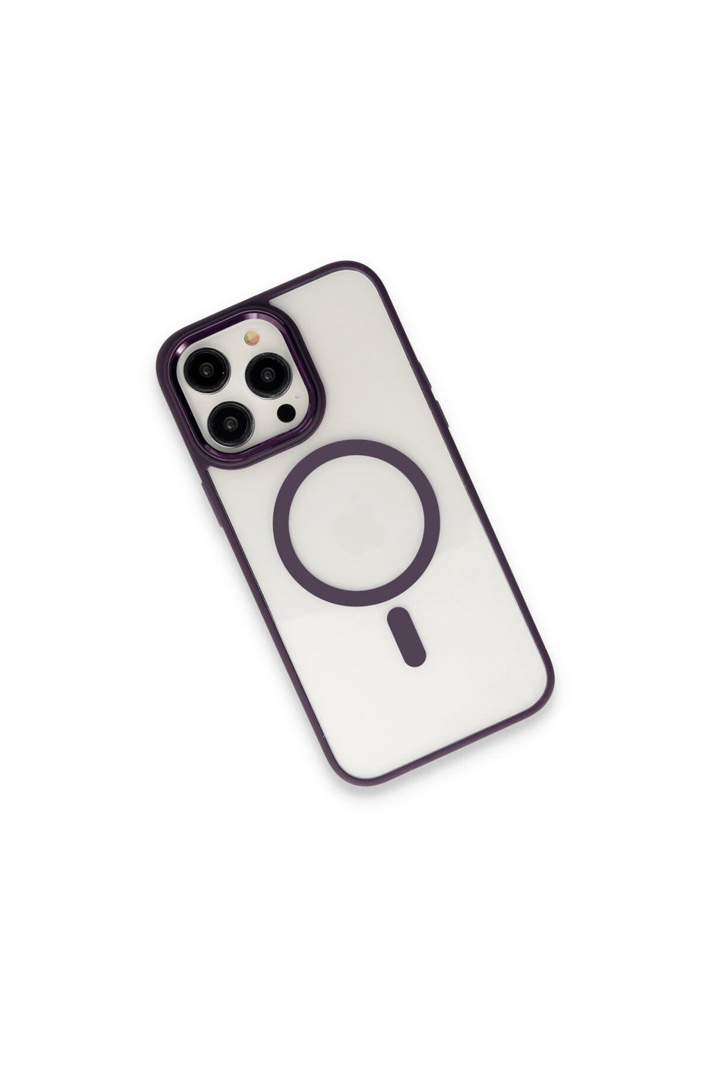 Apple iPhone 15 Pro Max Uyumlu Kılıf Room Magneticsafe Silikon - Derin Mor