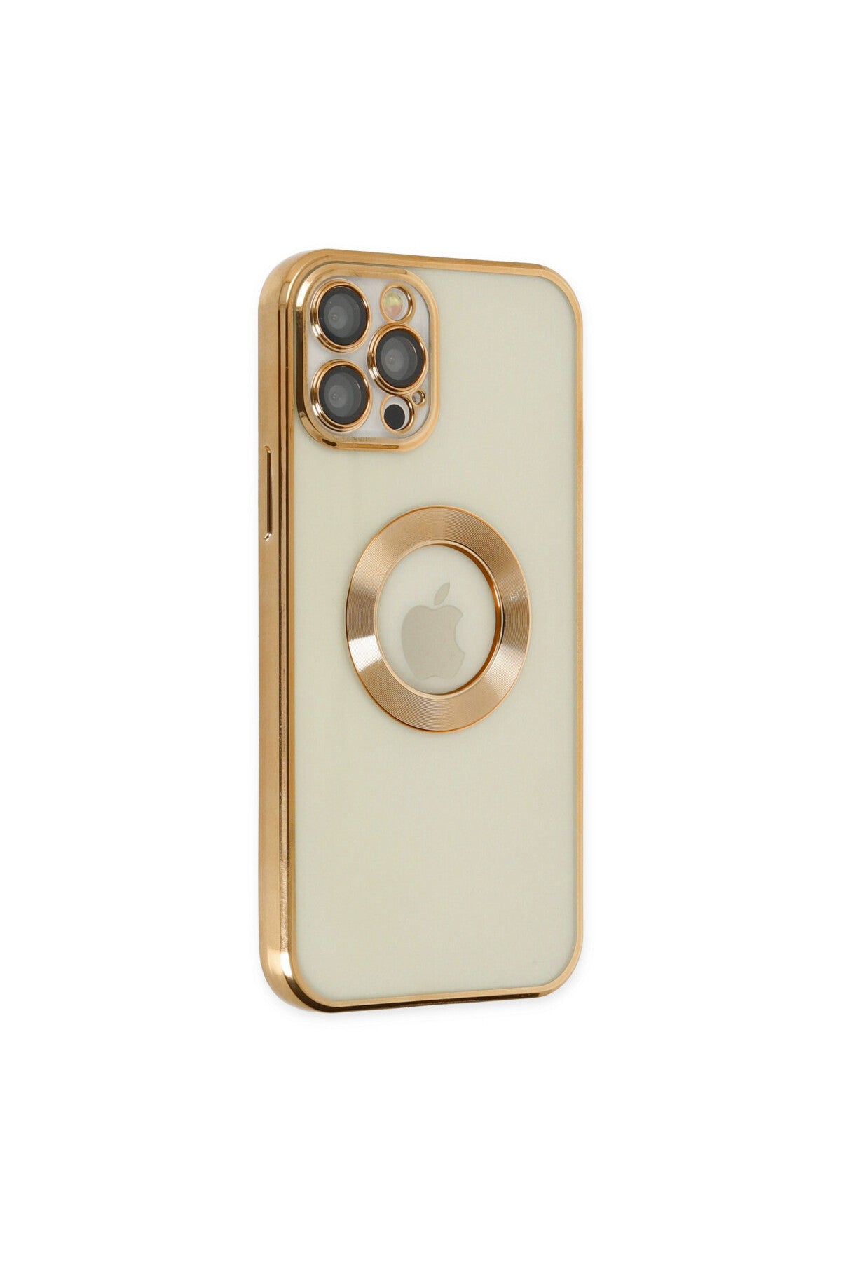 Apple iPhone 12 Pro Uyumlu Kılıf Slot Silikon - Gold