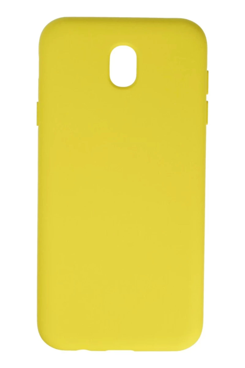 Samsung Galaxy J7 Pro / J730 Kılıf Nano içi Kadife Silikon - Sarı