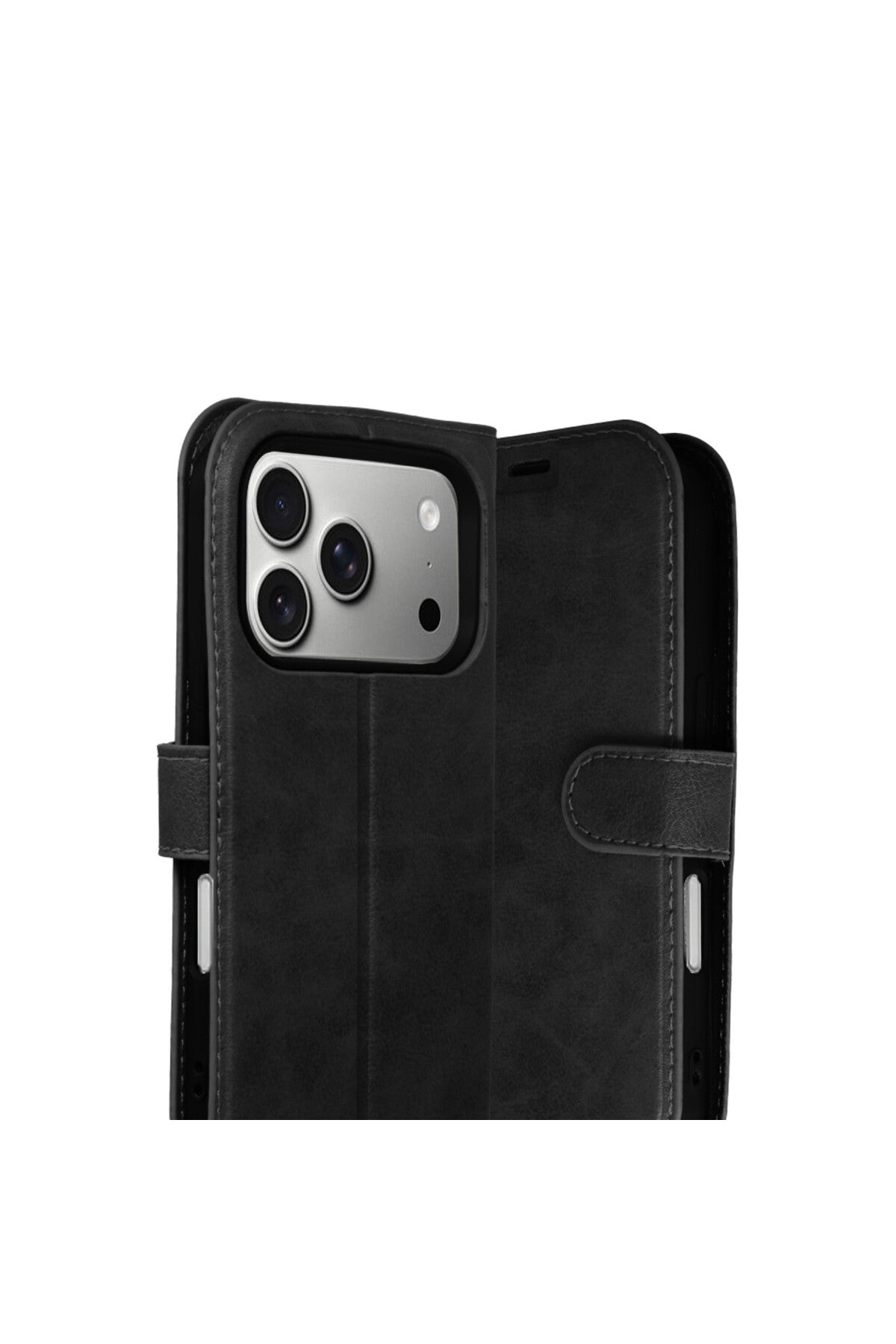 Apple iPhone 17 Pro Uyumlu Trend S Plus Kapaklı Kılıf - Siyah