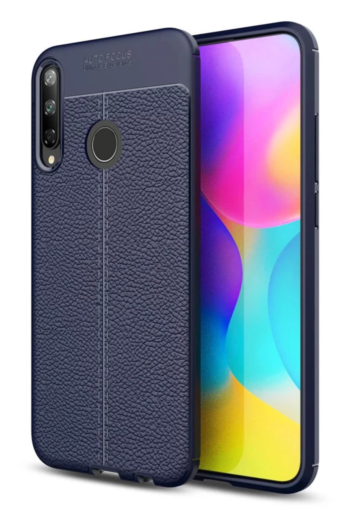 Huawei P40 Lite Uyumlu E Kılıf Auto Focus Kapak - Lacivert