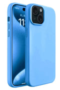 Apple iPhone 15 Plus Uyumlu Kılıf First Silikon - Mavi