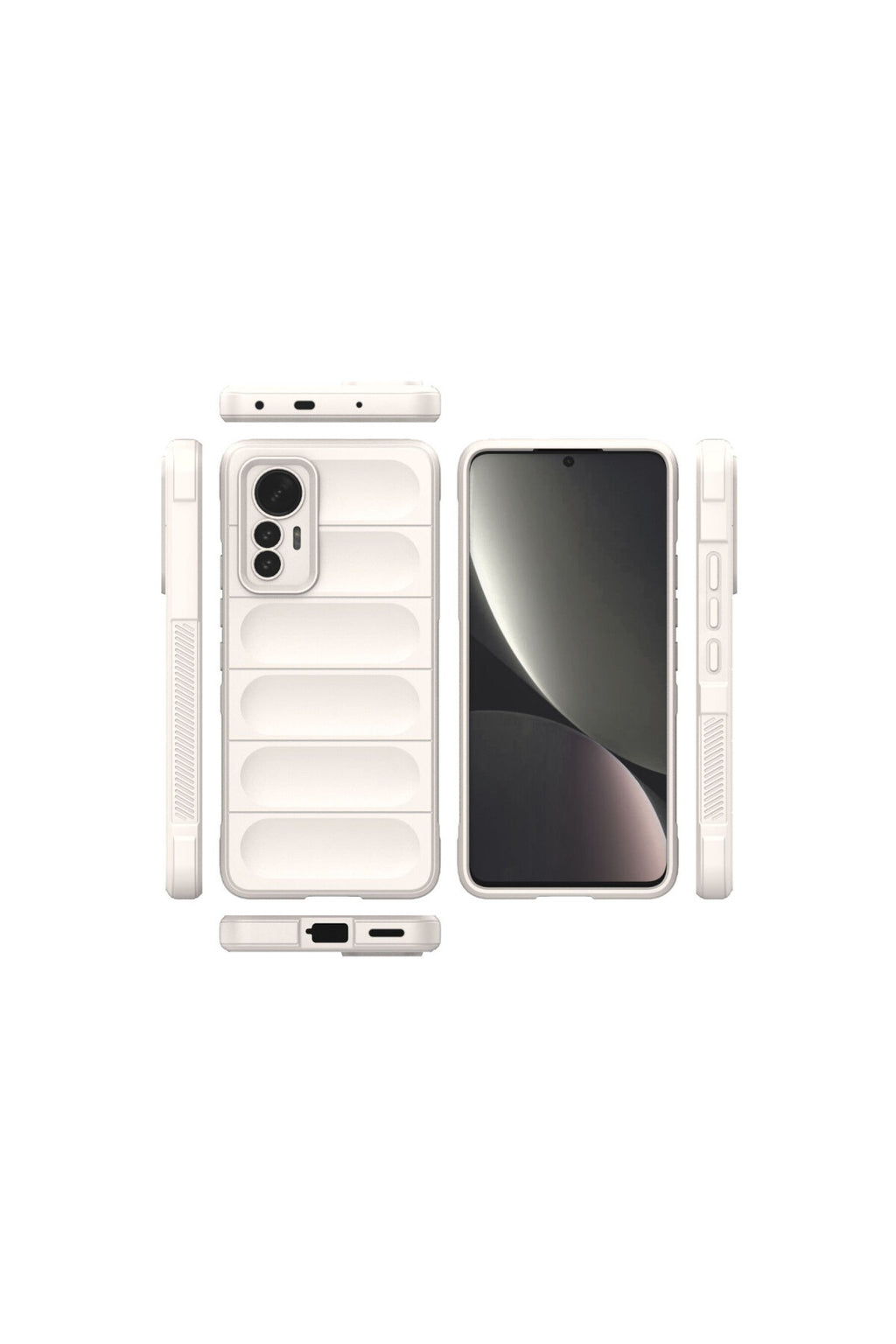 Xiaomi Mi 12 Lite Uyumlu Kılıf Optimum Silikon - Krem
