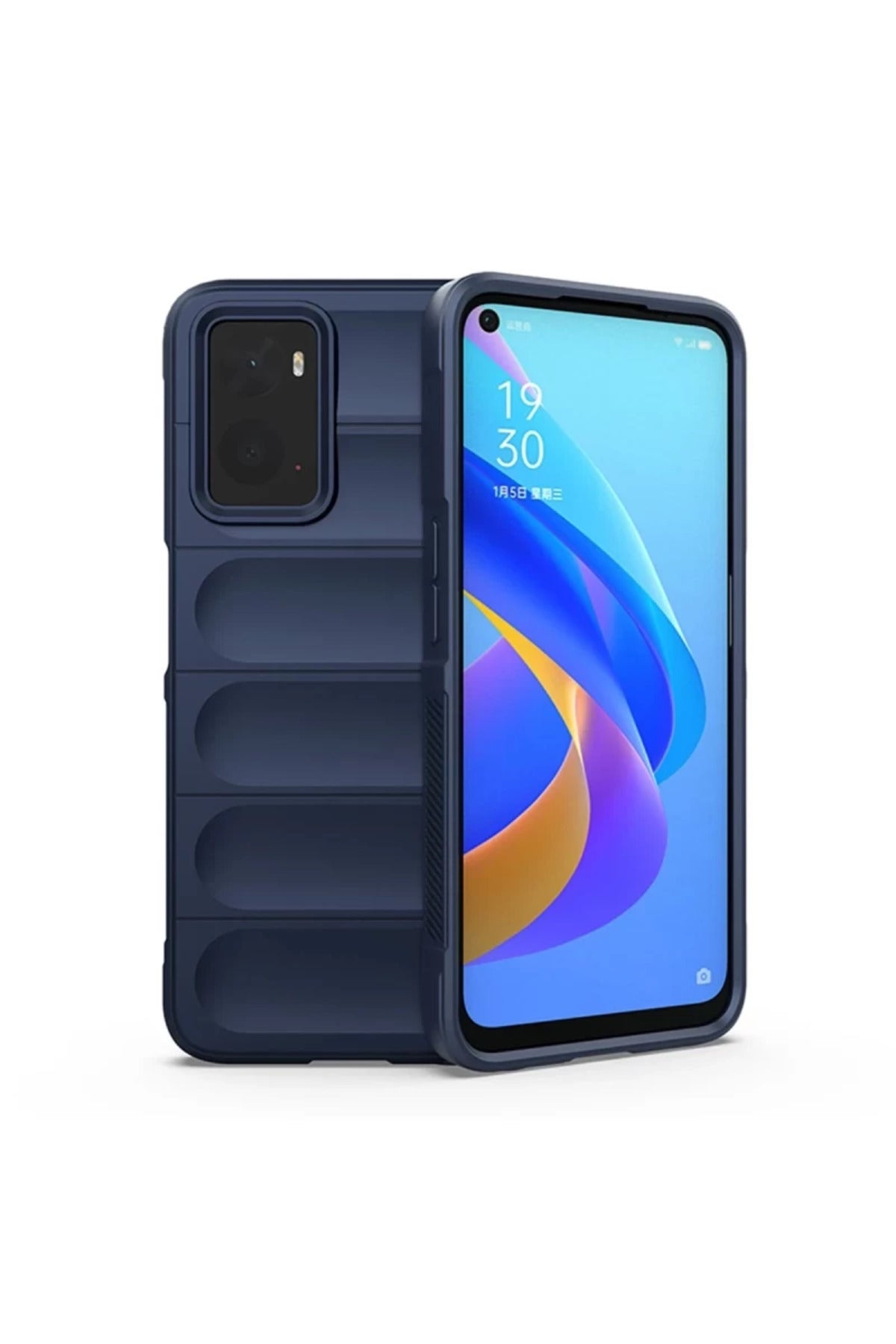 Realme 9i 4G Uyumlu Kılıf Optimum Silikon - Lacivert