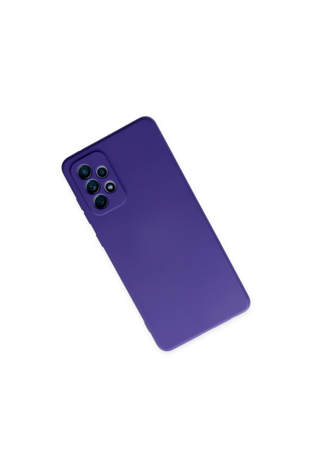 Samsung Galaxy A72 Uyumlu Kılıf Nano içi Kadife Silikon - Mor