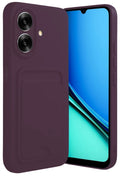 Realme Note 60 Uyumlu Kelvin Kartvizitli Silikon - Derin Mor