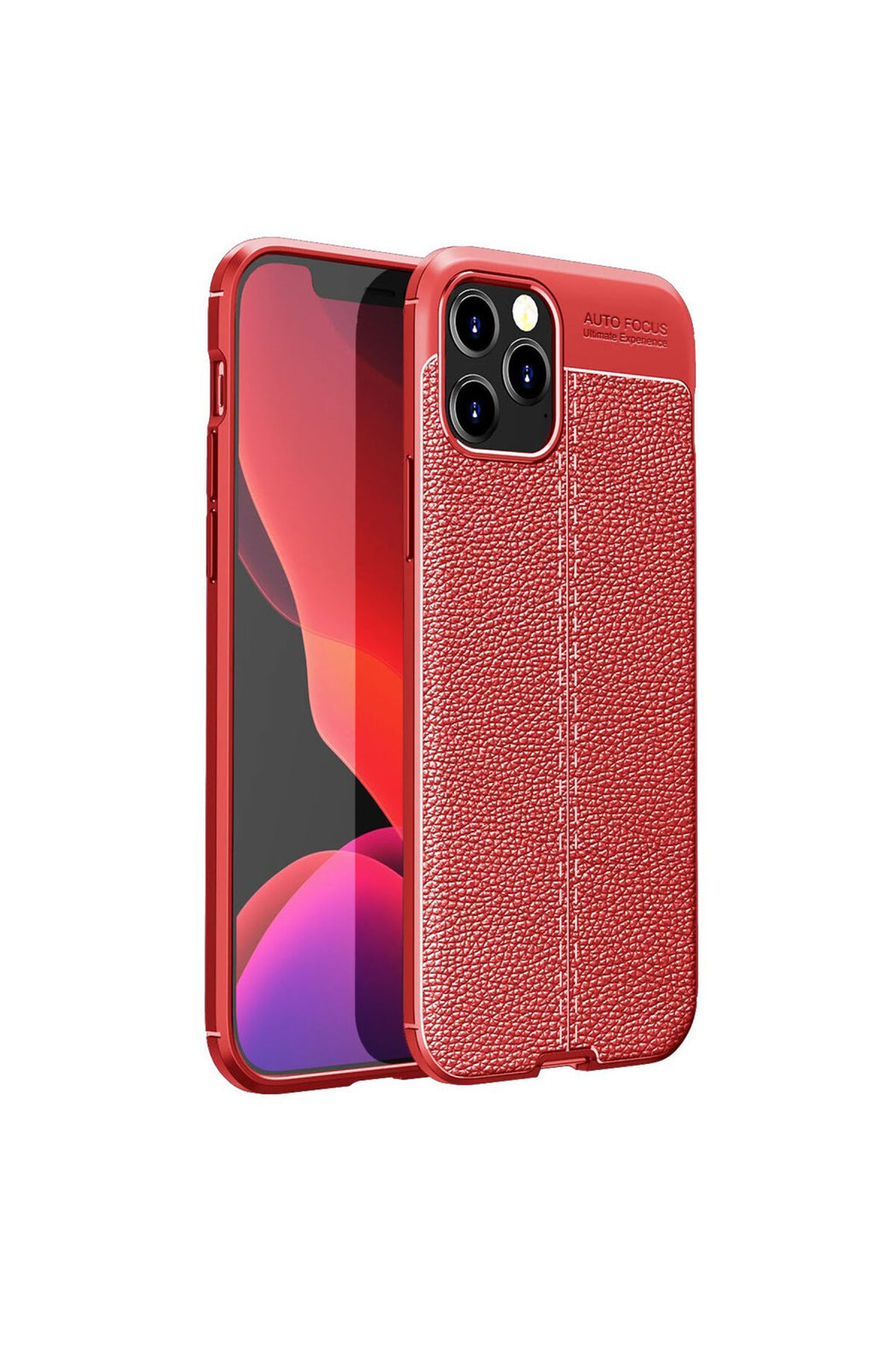 Apple iPhone 12 Pro Max Uyumlu Kılıf Auto Focus Kapak - Kırmızı