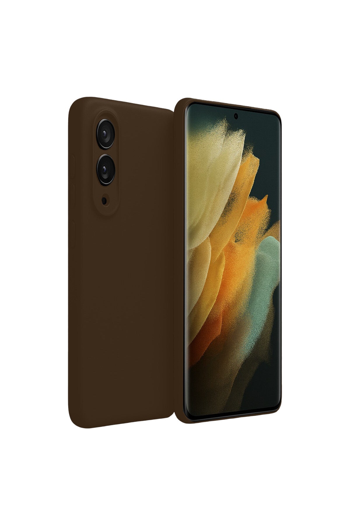 Samsung Galaxy S25 Uyumlu Edge First Silikon - Kahverengi