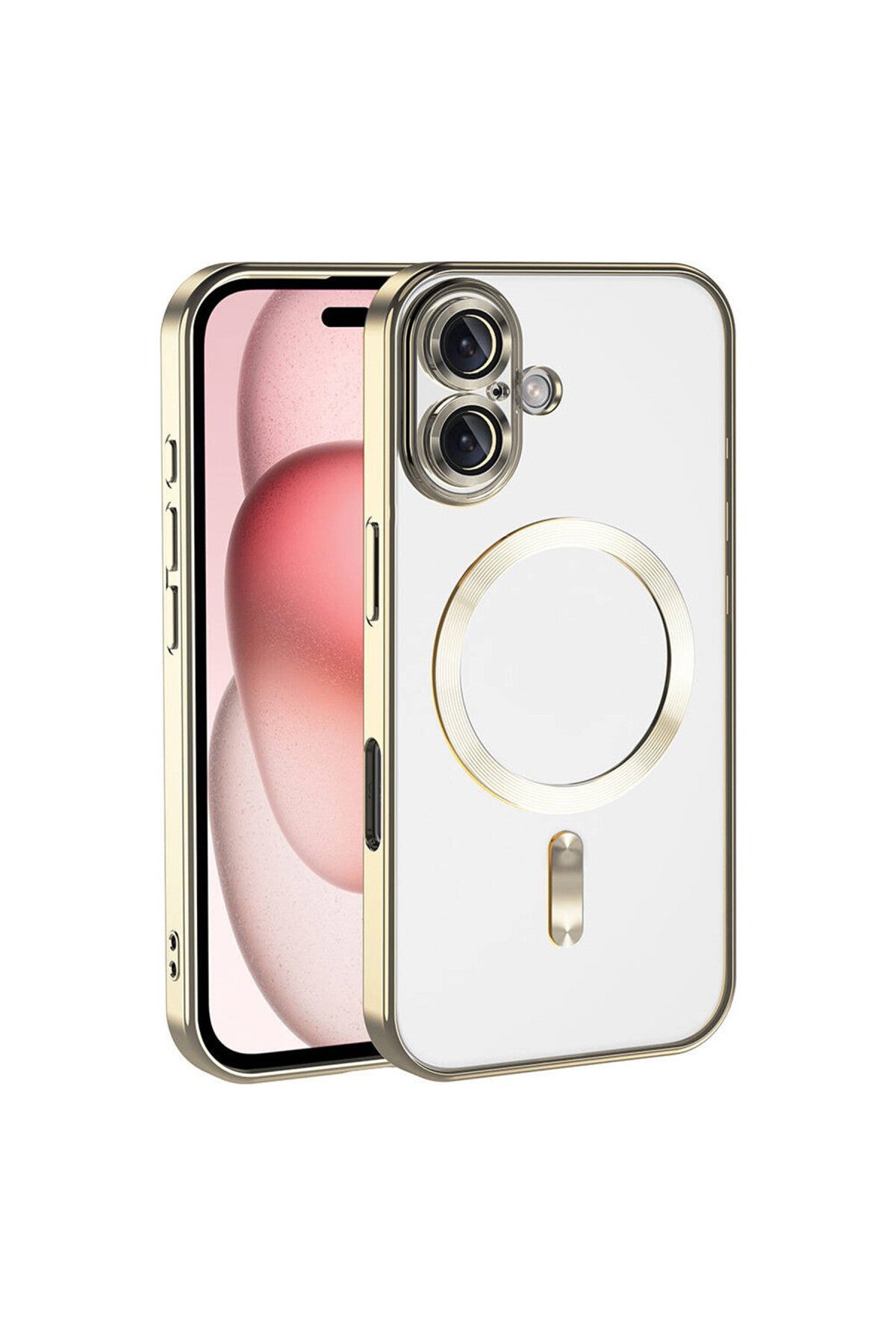 Apple iPhone 17 Uyumlu Kross Magneticsafe Kapak - Gold