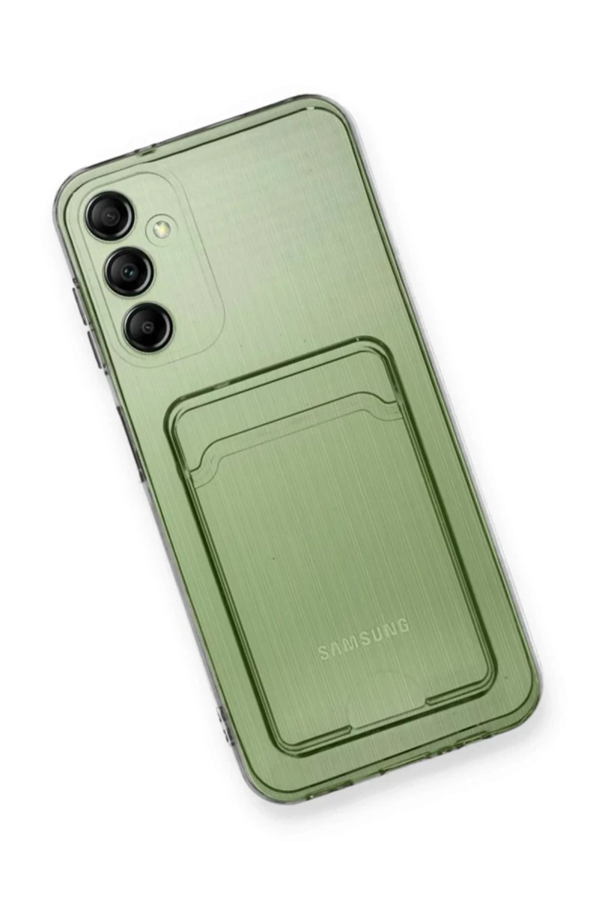 Samsung Galaxy A55 5G Uyumlu Kılıf Kart Şeffaf Silikon - Şeffaf