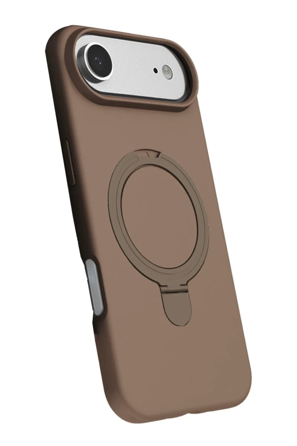 Apple iPhone 17 Air Uyumlu Regal Magsafe Standlı Kapak - Çöl Titanyum
