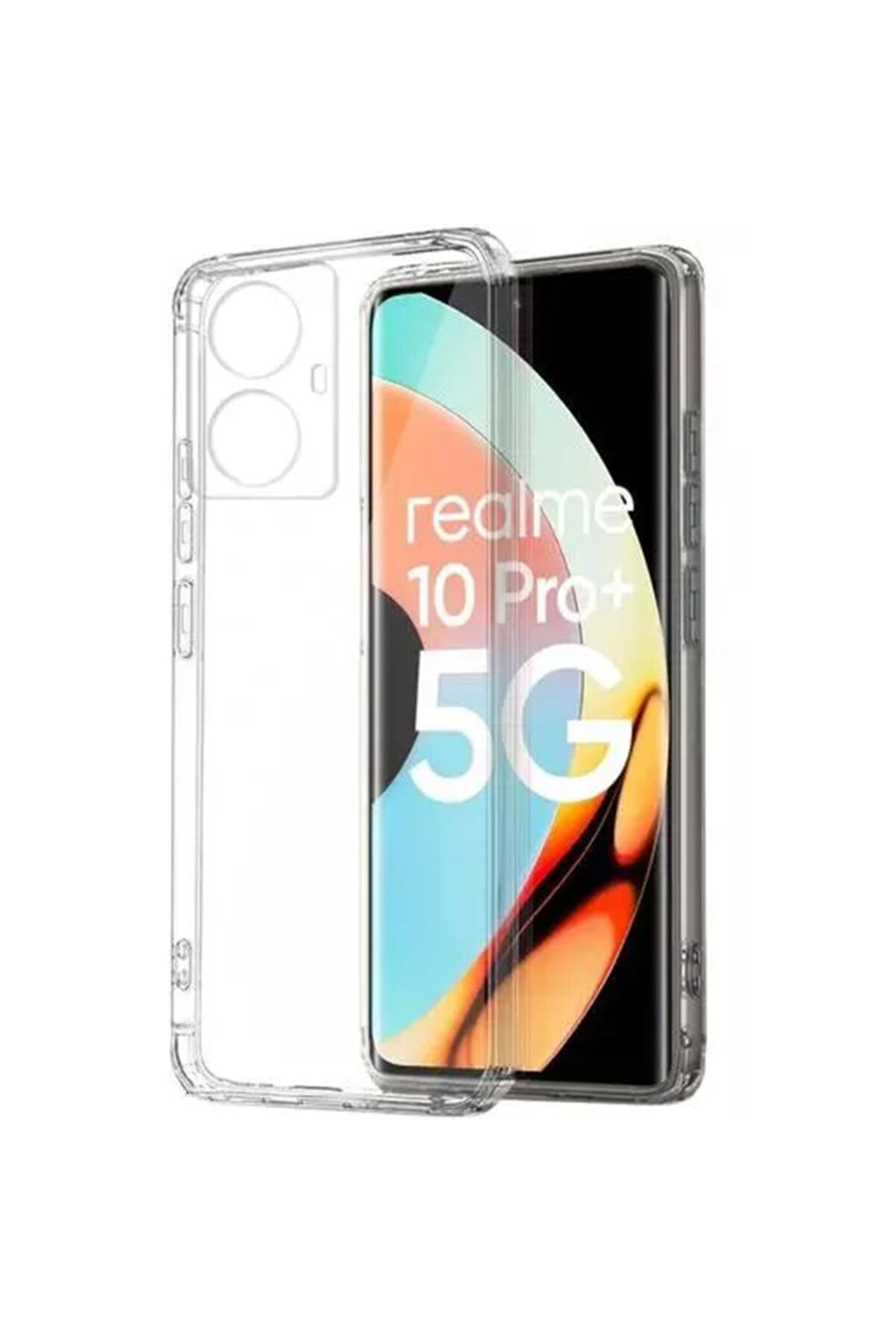 Realme 10 Pro Plus 5G Uyumlu Kılıf Lüx Şeffaf Silikon