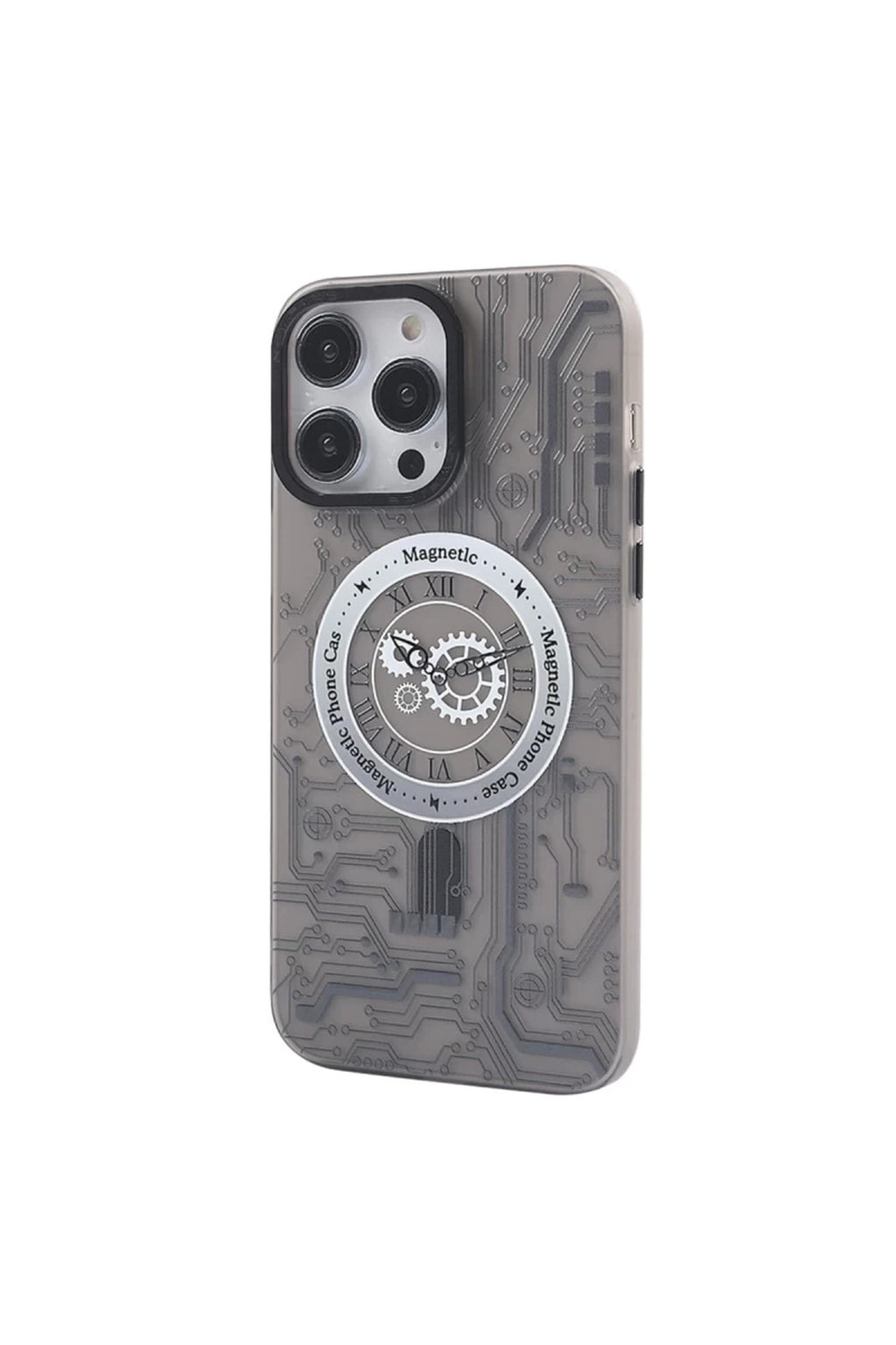 Apple iPhone 14 Pro Max Uyumlu Kılıf Apollo Magneticsafe Desenli Kapak - Apollo Siyah - 1