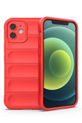 Apple iPhone 12 Uyumlu Kılıf Optimum Silikon - Kırmızı