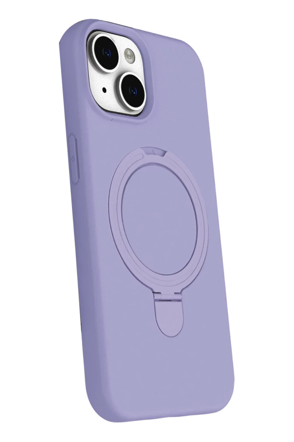 Apple iPhone 14 Uyumlu Regal Magsafe Standlı Kapak - Lila