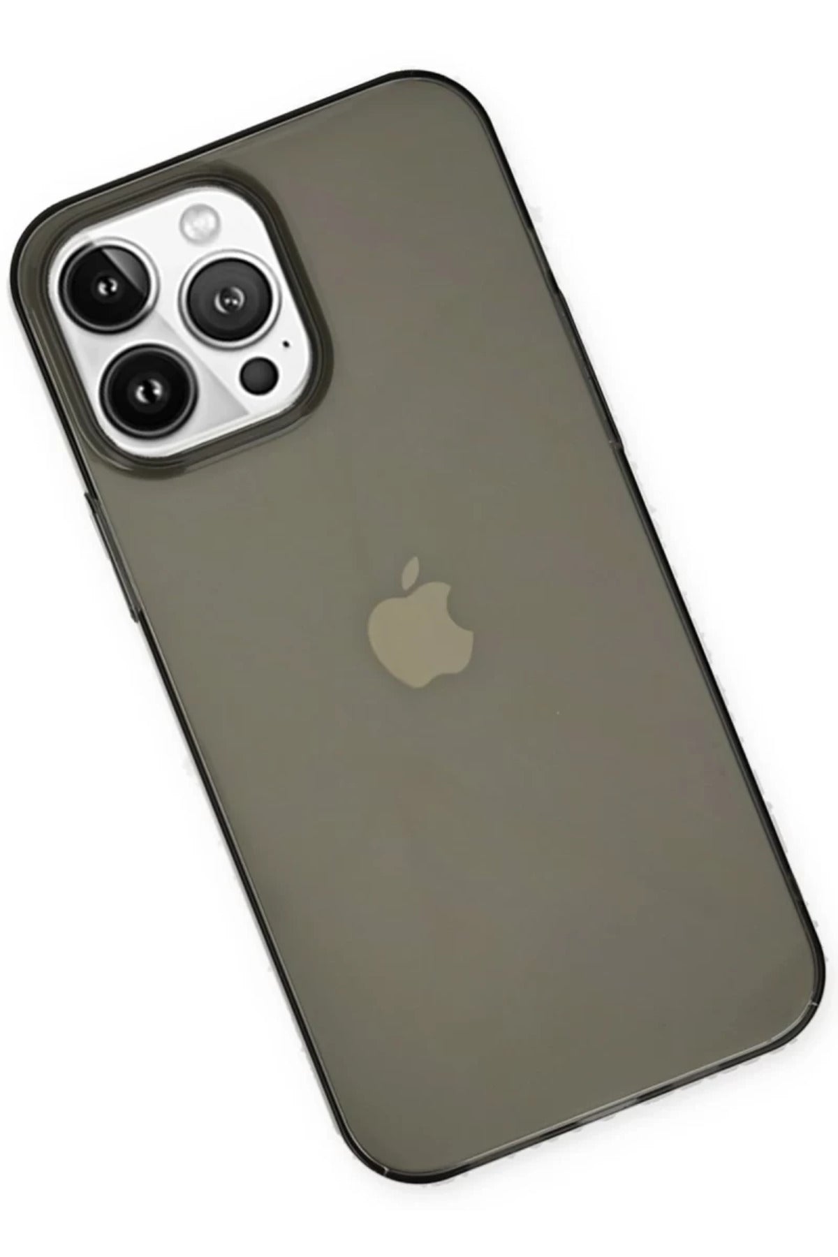 Apple iPhone 14 Pro Uyumlu Kılıf Pc Sert Şeffaf Kapak - Siyah