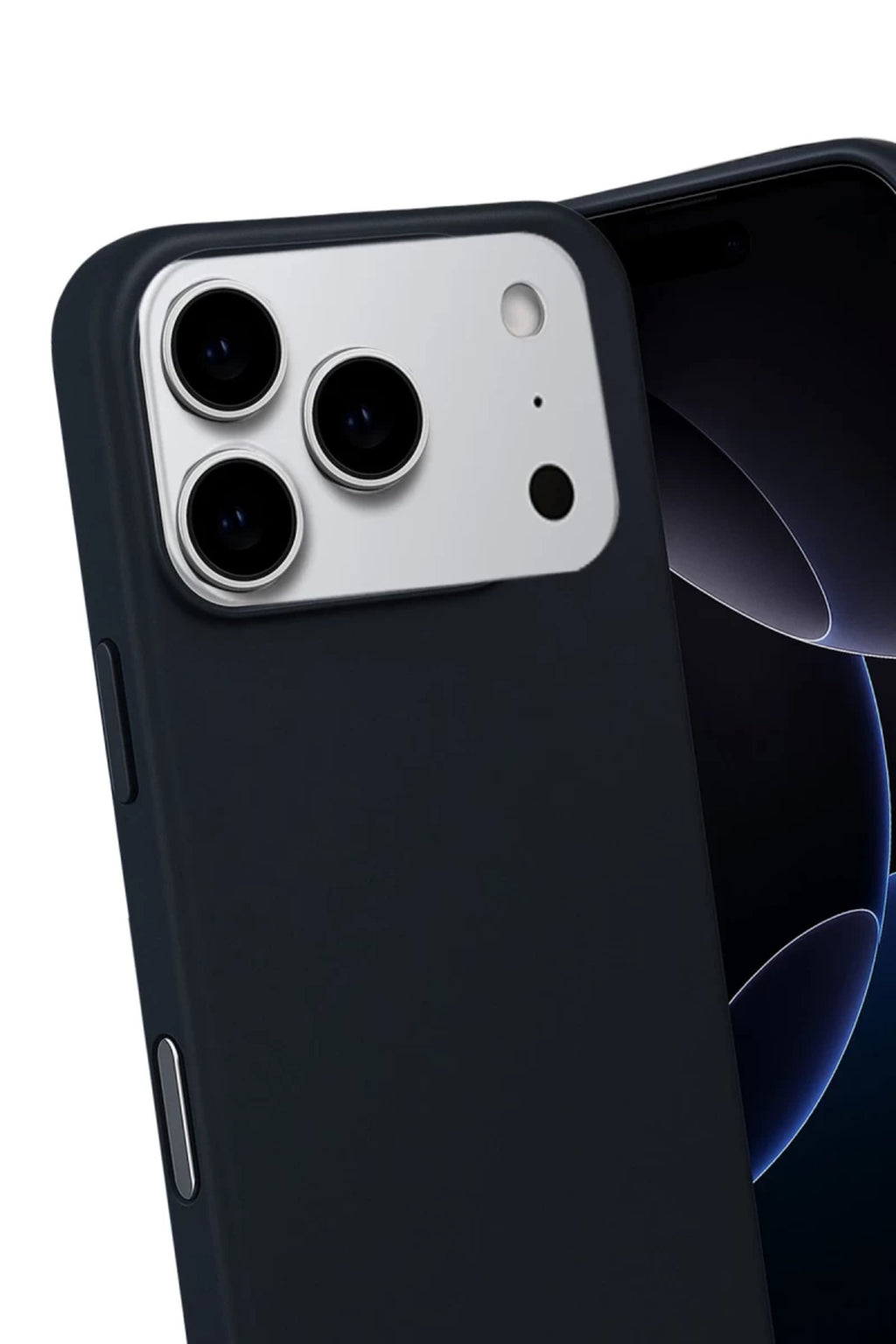 Apple iPhone 17 Pro Max Uyumlu Nano içi Kadife Silikon - Siyah