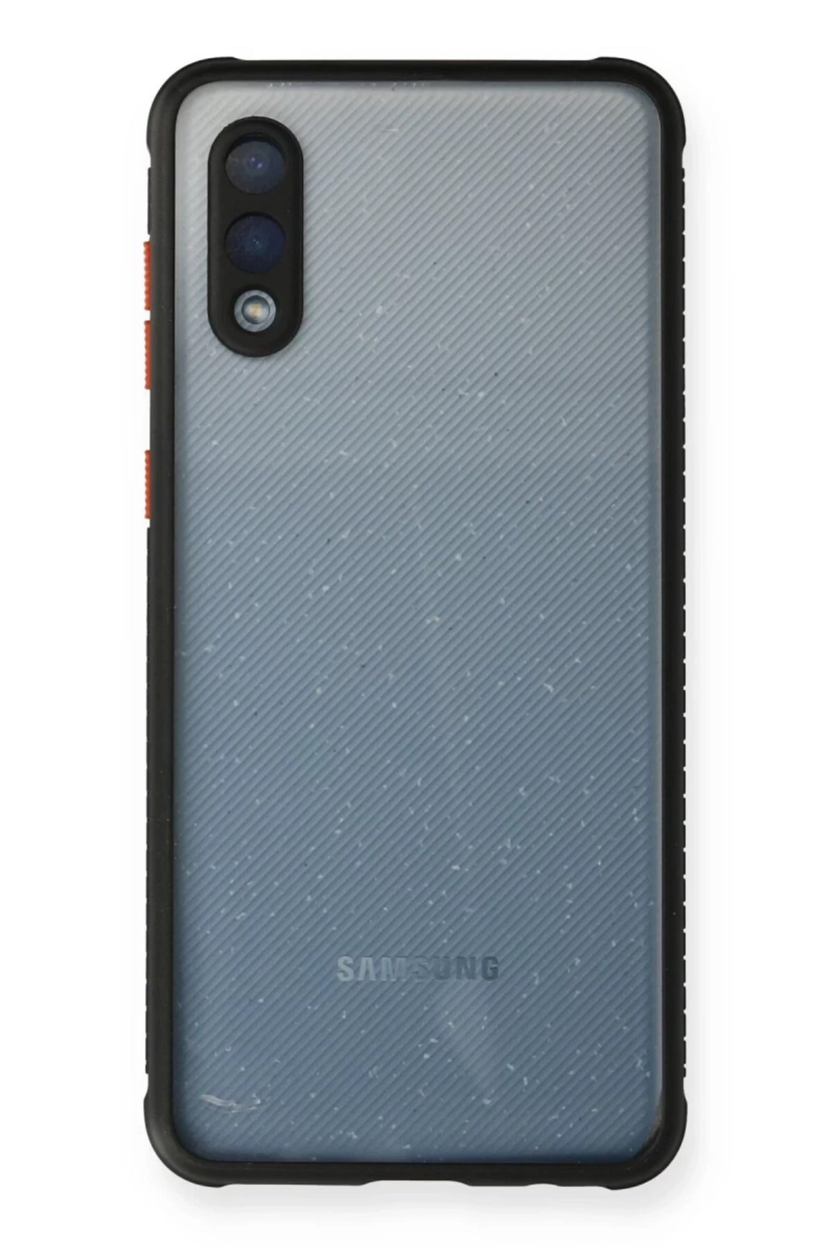 Samsung Galaxy A02 Uyumlu Kılıf Miami Şeffaf Silikon - Siyah