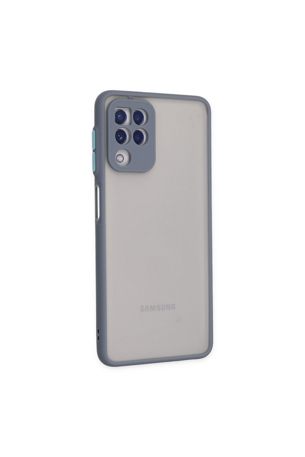 Samsung Galaxy A22 Uyumlu Kılıf Montreal Silikon Kapak - Gri