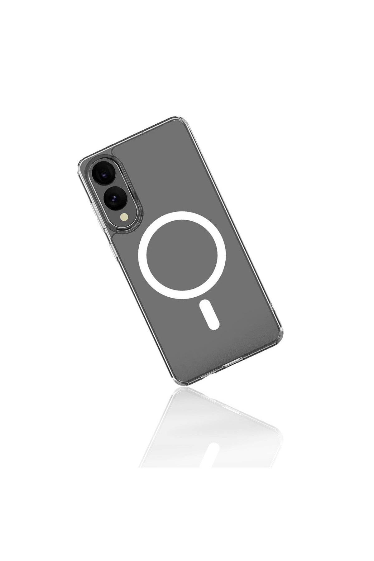 Samsung Galaxy S25 Uyumlu Edge Kılıf Magneticsafe Şeffaf Silikon - Şeffaf